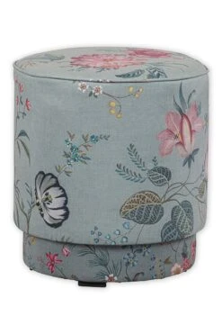 Stool High Fleur Grandeur Green 12 Stool High Fleur Grandeur Green -Pip studio pip 001 g m 01 vs pip poef fleur grandeur groen medium
