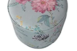 Stool High Fleur Grandeur Green 14 Stool High Fleur Grandeur Green -Pip studio pip 001 g m 01 vs pip poef fleur grandeur groen medium detail