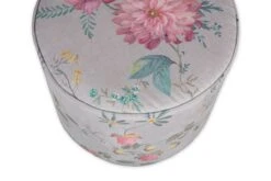 Stool High Fleur Grandeur Khaki 11 Stool High Fleur Grandeur Khaki -Pip studio pip 001 k m 01 vs pip poef fleur grandeur khaki medium detail