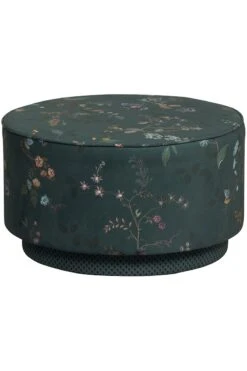 Stool Low Kawai Flower Green -Pip studio pip 005 g l 01 pip poef kawai flower groen large