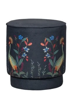 Stool High Flirting Birds Blue 9 Stool High Flirting Birds Blue -Pip studio pip 006 b m 02 vs pip poef flirting birds blauw medium 1