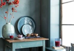 Tray Enamelled Light Blue 30cm -Pip studio pip flower festival 52 lowres