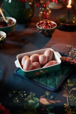 Winter Wonderland Serving Tray Rectangular Large Green 11 Winter Wonderland Serving Tray Rectangular Large Green -Pip studio pip fw22 027