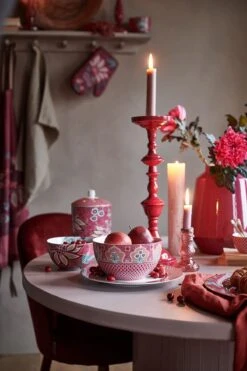 Flower Festival Bowl Dark Pink 15 Cm 12 Flower Festival Bowl Dark Pink 15 Cm -Pip studio pip fw22 044 1