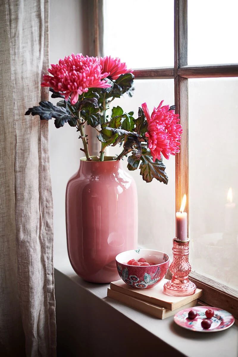 Flower Festival Bowl Dark Pink 12 Cm 4 Flower Festival Bowl Dark Pink 12 Cm - Image 2