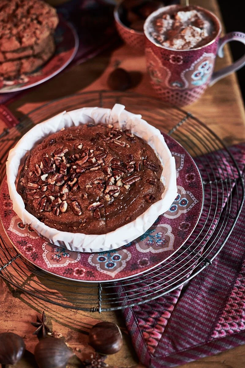 Flower Festival Breakfast Plate Dark Pink 21cm 4 Flower Festival Breakfast Plate Dark Pink 21cm - Image 2