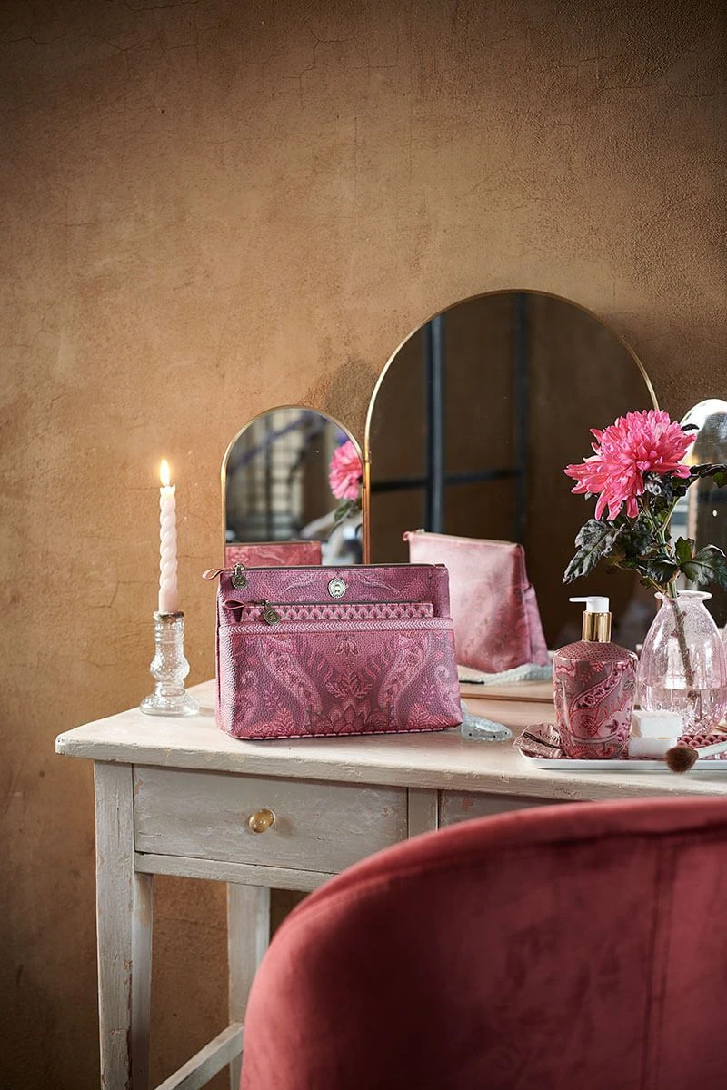 Cosmetic Bag Kyoto Festival Combi Dark Pink 4 Cosmetic Bag Kyoto Festival Combi Dark Pink - Image 2