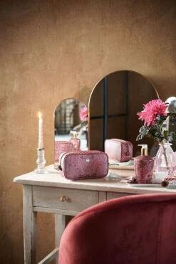 Cosmetic Bag Square Small Kyoto Festival Dark Pink -Pip studio pip fw22 276