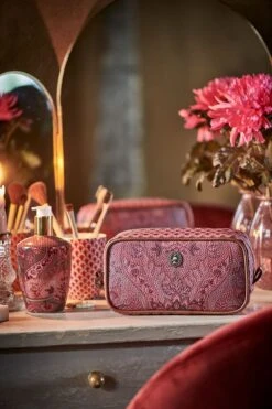 Cosmetic Bag Square Small Kyoto Festival Dark Pink -Pip studio pip fw22 299