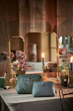 Cosmetic Bag Triangle Medium Kyoto Festival Green -Pip studio pip fw22 309 1