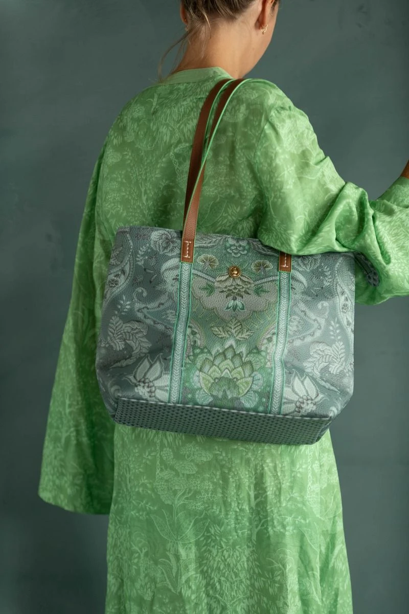 Shopper Medium Kyoto Festival Green 8 Shopper Medium Kyoto Festival Green - Image 6