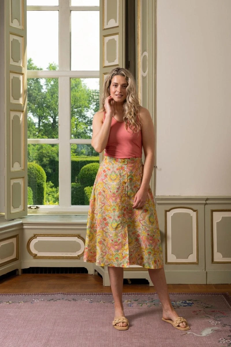 Skirt Kyoto Festival Yellow 6 Skirt Kyoto Festival Yellow - Image 4