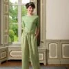 Trousers Long Sumo Stripe Green -Pip studio pip homewear lb 0759 lowres