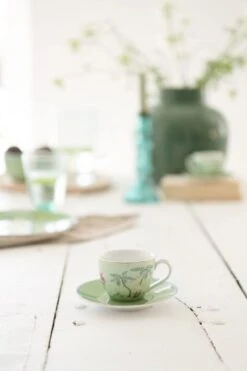 Jolie Set/2 Espresso Cup & Saucer Green -Pip studio pip jolie green 20 lowres 1