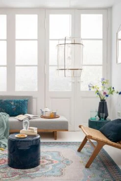 Metal Vase Blue 36 Cm -Pip studio pip 053 1