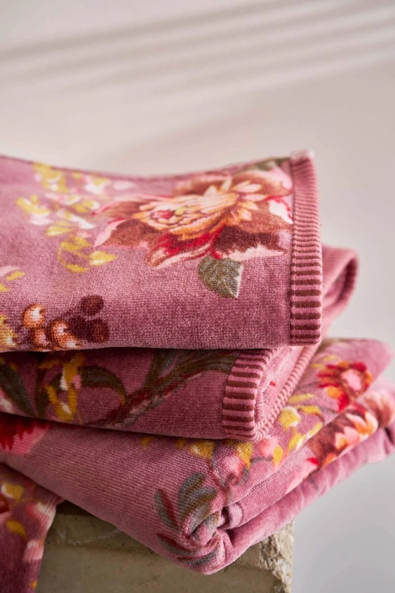 Guesttowel Set/3 Secret Garden Mauve 30x50cm 4 Guesttowel Set/3 Secret Garden Mauve 30x50cm - Image 2