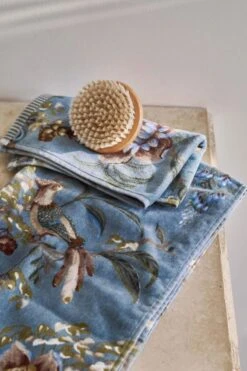 Bath Towel Secret Garden Blue 55x100cm -Pip studio pip badstof4388 lr 2