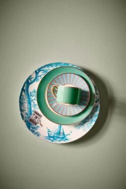 Heritage Breakfast Plate Boat Aqua 23 Cm 21 Heritage Breakfast Plate Boat Aqua 23 Cm -Pip studio pip chique green mix match 007 hr lr