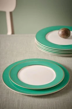 Pip Chique Breakfast Plate Green 23cm -Pip studio pip chique green set2 016 hr lr 1