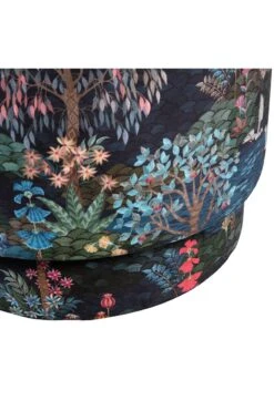 Stool High Pip Garden Dark Blue -Pip studio pip garden poef blue high detail 02 pip 004 b l 02 vs