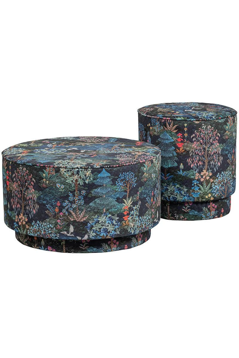 Stool Low Pip Garden Dark Blue 13 Stool Low Pip Garden Dark Blue - Image 11