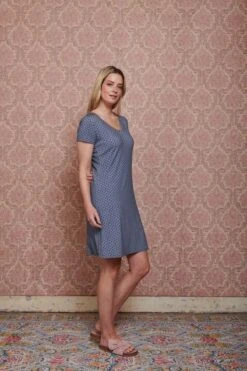 Nightdress Short Sleeve Tegola Blue 11 Nightdress Short Sleeve Tegola Blue -Pip studio pip mix and match diemen82356