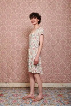 Nightdress Short Sleeve Primavera White -Pip studio pip mix and match diemen82981