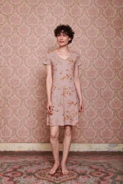 Nightdress Short Sleeve Kawai Flower Light Pink -Pip studio pip mix and match diemen84275