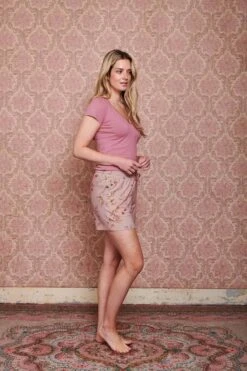 Top Short Sleeve Solid Pink -Pip studio pip mix and match diemen84337