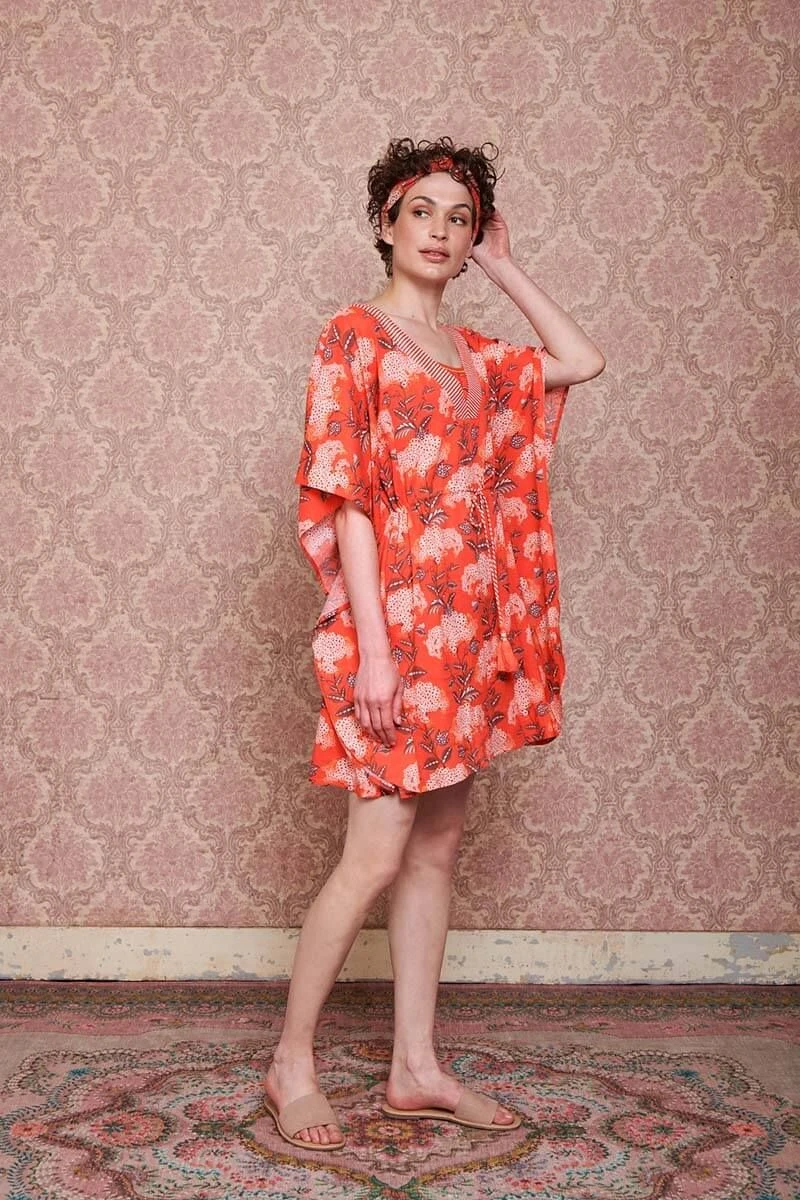 Tunic Flora Firenze Coral 11 Tunic Flora Firenze Coral - Image 9