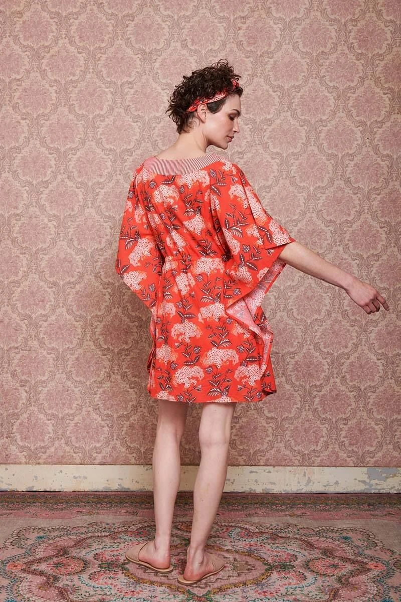 Tunic Flora Firenze Coral 9 Tunic Flora Firenze Coral - Image 7