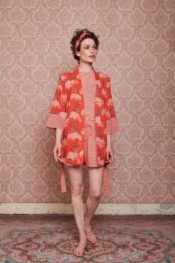 Kimono Flora Firenze Coral -Pip studio pip mix and match diemen84830