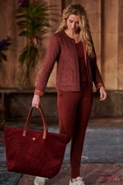 Tote Bag Velvet Quiltey Days Red -Pip studio pip studio melatti sfeer 38099 800x1200