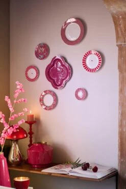 Flower Festival Dinner Plate Red/Dark Pink 26.5 Cm -Pip studio pip woonmaand fw23 007 lr 3