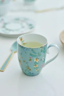 Jolie Set/3 Tea Set Large Flowers Blue -Pip studio pipserviesjolie230620200110 2