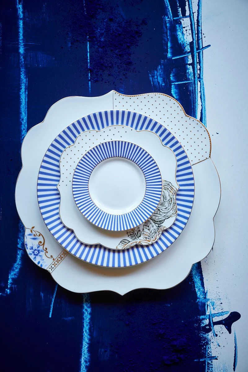 Royal Stripes Breakfast Plate Blue 21 Cm 11 Royal Stripes Breakfast Plate Blue 21 Cm - Image 9