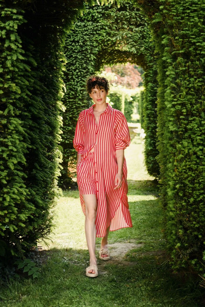 Tunic Sumo Stripe Red 3 Tunic Sumo Stripe Red