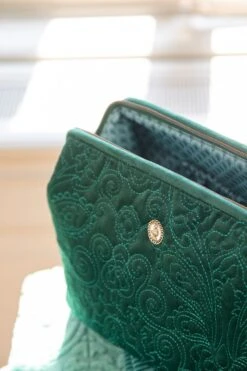 Cosmetic Purse Large Velvet Quiltey Days Green -Pip studio pipstudio low res 1191 1