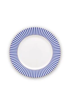 Royal Stripes Breakfast Plate Blue 21 Cm