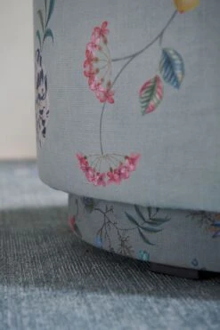 Stool Low Fleur Grandeur Green -Pip studio poef fleurgrandeur blue 05