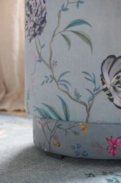 Stool High Fleur Grandeur Green 15 Stool High Fleur Grandeur Green -Pip studio poef fleurgrandeur blue 09