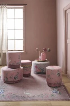 Stool High Jolie Pink 14 Stool High Jolie Pink -Pip studio poef groep pink 01 2