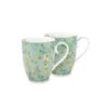 Jolie Set/2 Mugs Large Flowers Blue -Pip studio porcelain set 2 mugs large jolie flowers blue 350 ml 1 18 51.002.249