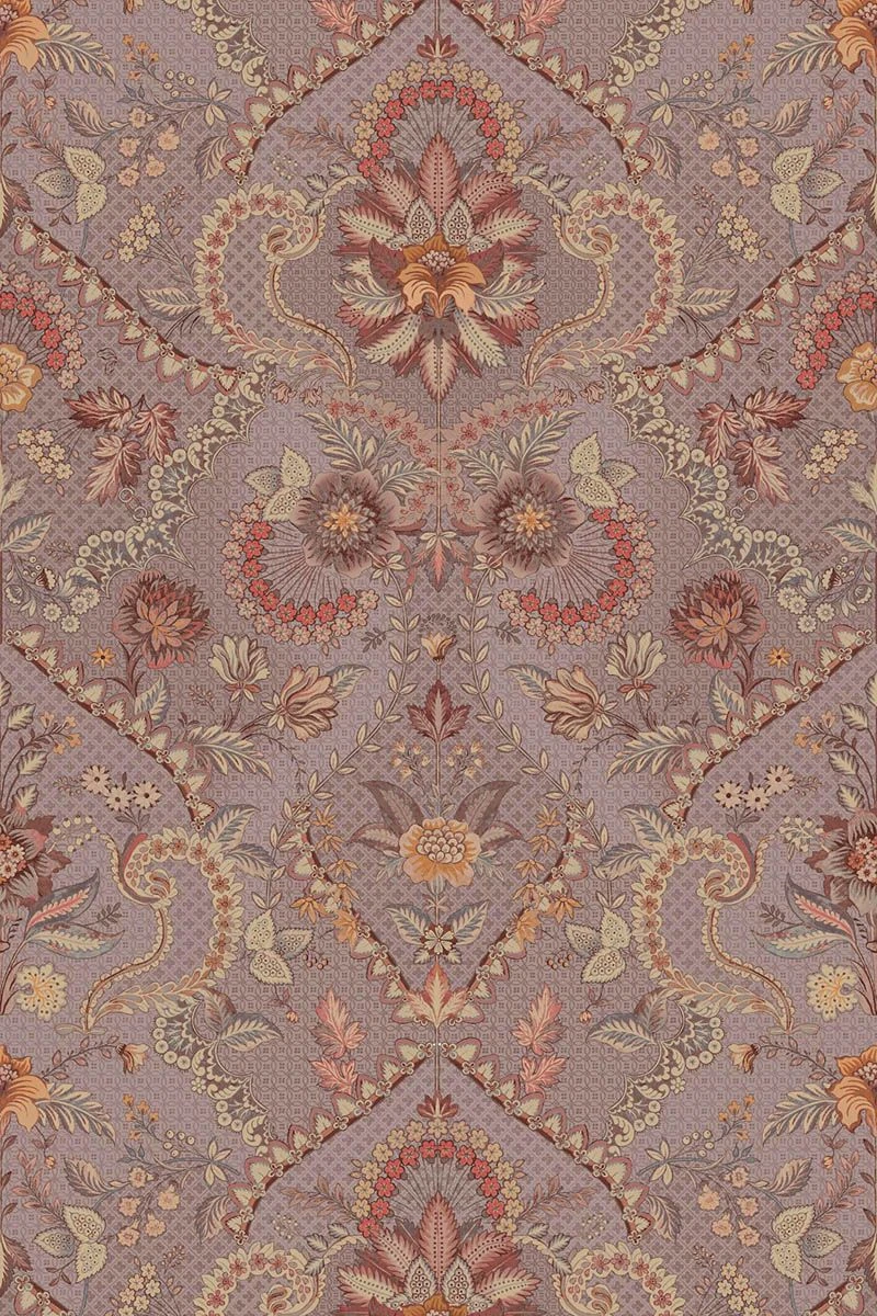 Pip Studio Saluti Vinyl Wallpaper Mauve 4 Pip Studio Saluti Vinyl Wallpaper Mauve - Image 2