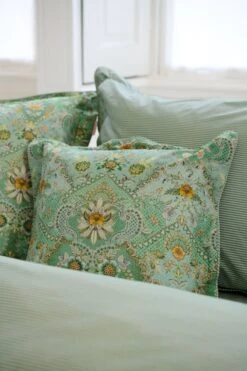 Cushion Square Saluti Piccoli Green -Pip studio saluti piccoli square cushion green 40 detail lr