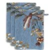 Washcloth Set/3 Secret Garden Blue 16x22cm -Pip studio secret garden blue uv uv 16x22 set a 3 10 topshot