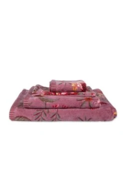 Large Bath Towel Secret Garden Mauve 70x140cm 11 Large Bath Towel Secret Garden Mauve 70x140cm -Pip studio secret garden mauve 11 topshot