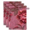 Washcloth Set/3 Secret Garden Mauve 16x22cm -Pip studio secret garden mauve uv uv 16x22 set a 3 10 topshot