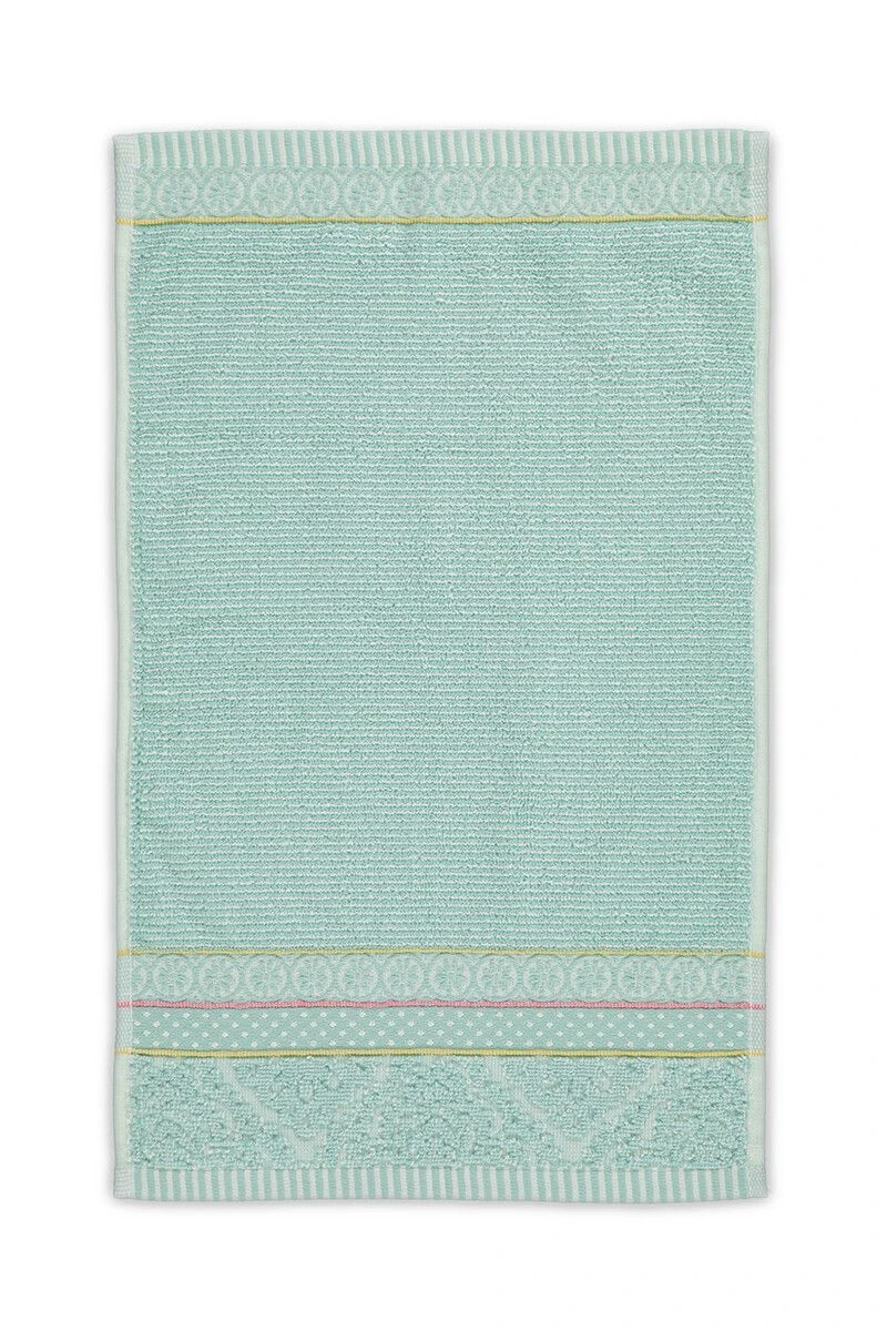 Guesttowel Set/3 Soft Zellige Blue 30x50 Cm 4 Guesttowel Set/3 Soft Zellige Blue 30x50 Cm - Image 2