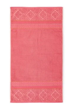 Bath Towel Set/3 Soft Zellige Coral 55x100 Cm -Pip studio soft zellige coral 55x100 1